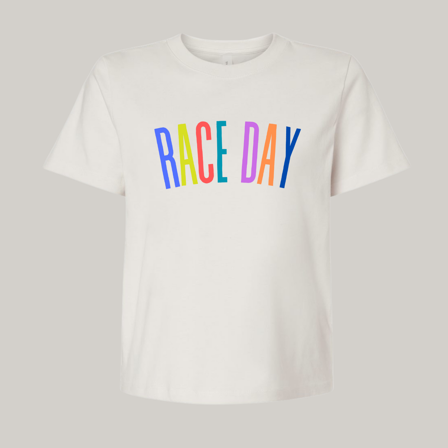 So many colors! Race Day Boxy Crop