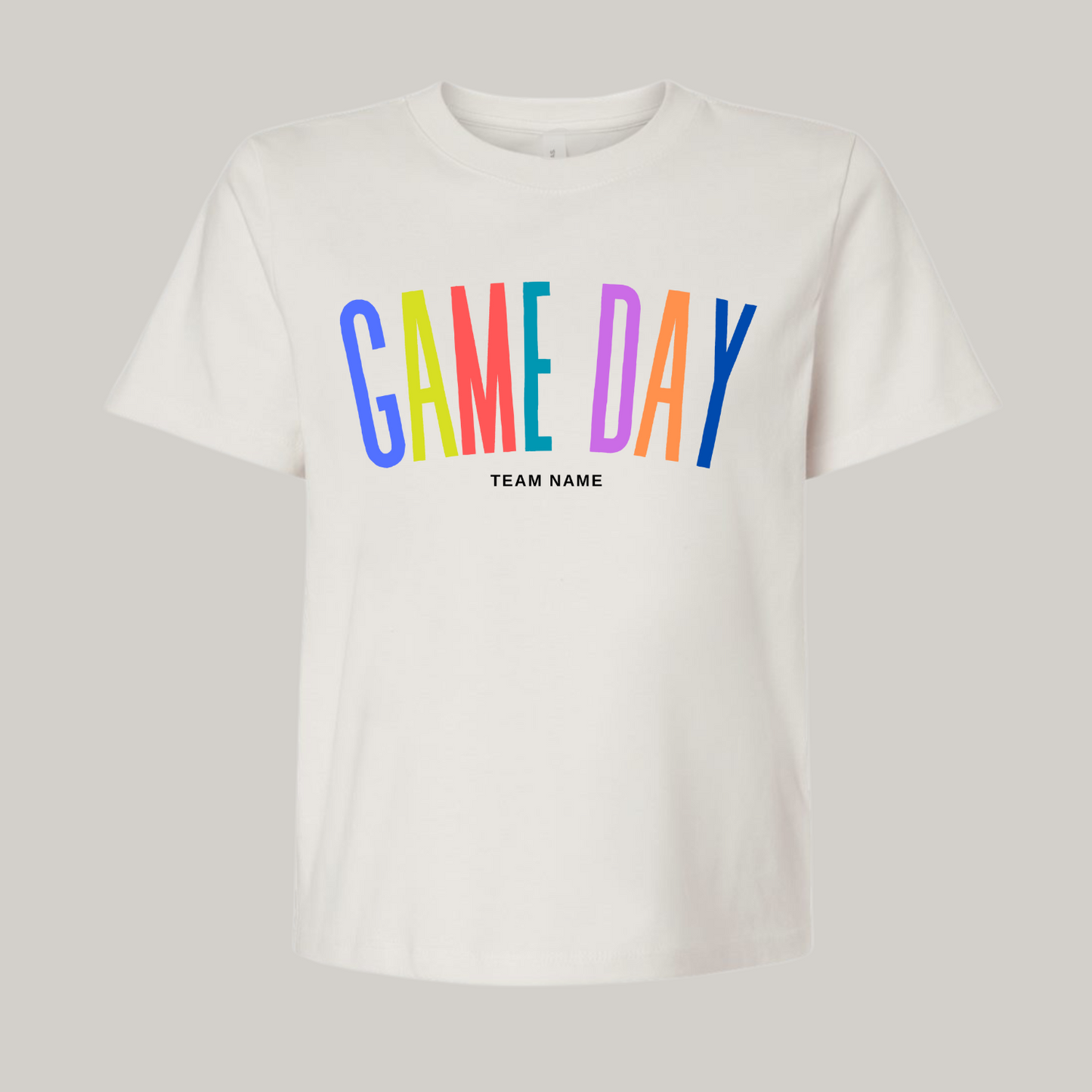 So many colors! Game Day Boxy Crop