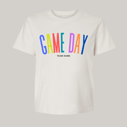 So many colors! Game Day Boxy Crop