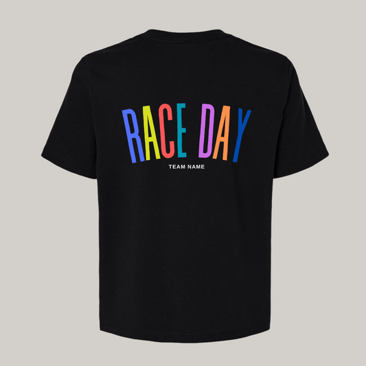 So many colors! Race Day Boxy Crop